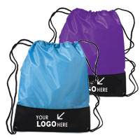 Two Tone Drawstring Backpack